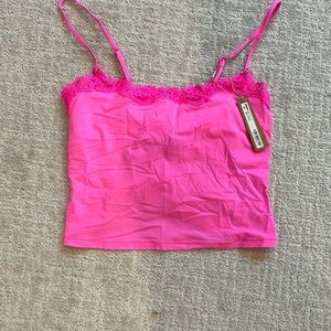 NWT skims fits everybody lace cami - taffy pink size small